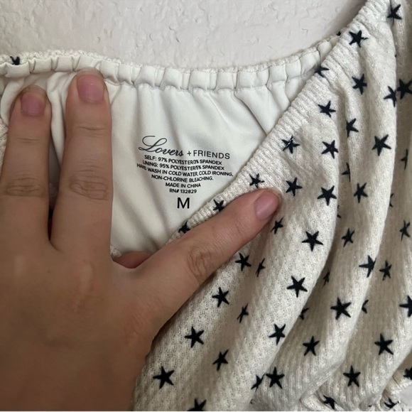 Lovers + Friends Just Don’t Care Star Bikini Top Size: M - Picture 3 of 7